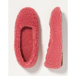 NEW EMU AUSTRALIA x ANTHROPOLOGIE PINK MIRA SHEEPSKIN BALLET SLIPPERS SHOES 7